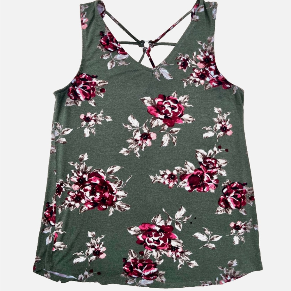 Papermoon Ampton Sleeveless Tank top Floral‎ Back Detail Stitchfix Size Small